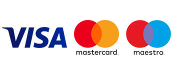 Pago con tarjetas visa, mastercard y maestro